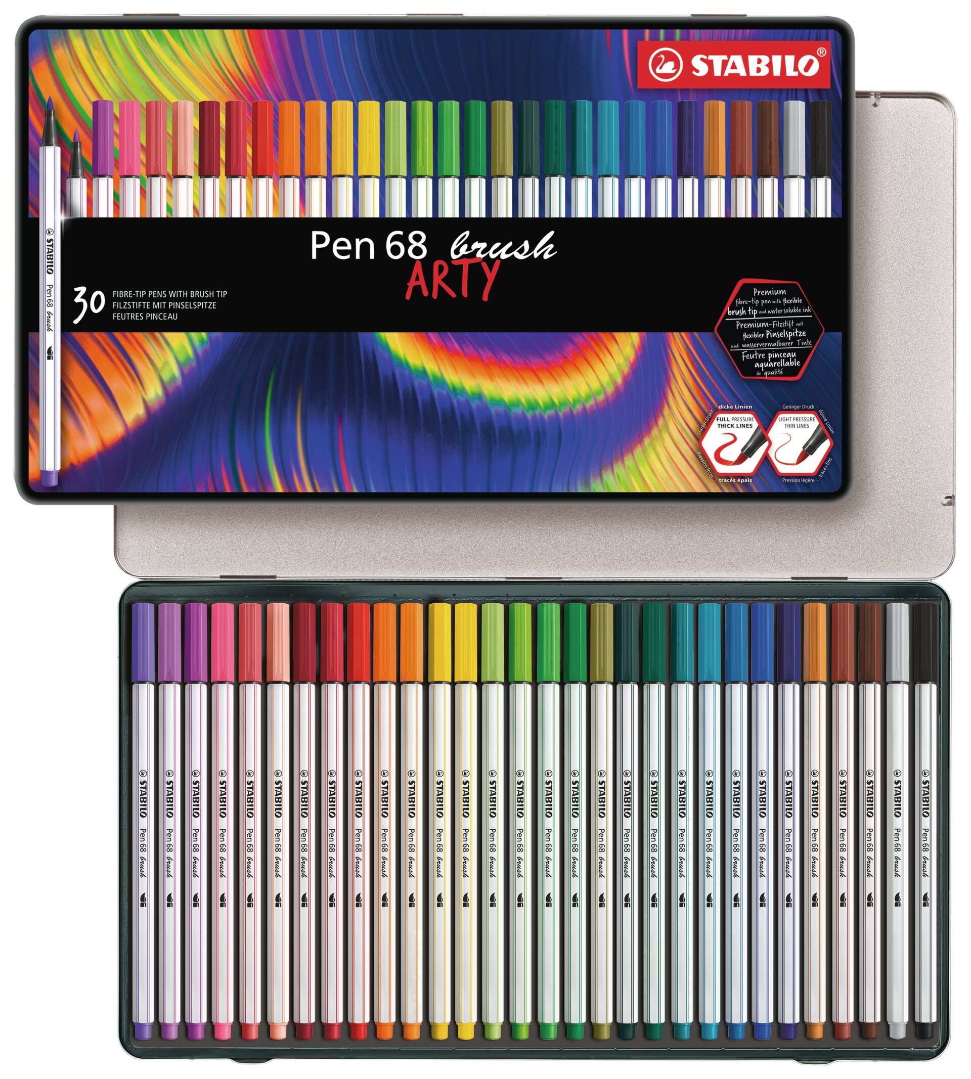 STABILO Pen 68 brush Fiber-Tip Pen STABILO Pen 68 brush