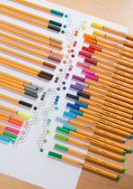 Jemná linka/Fiber- Tip Pen STABILO point 88