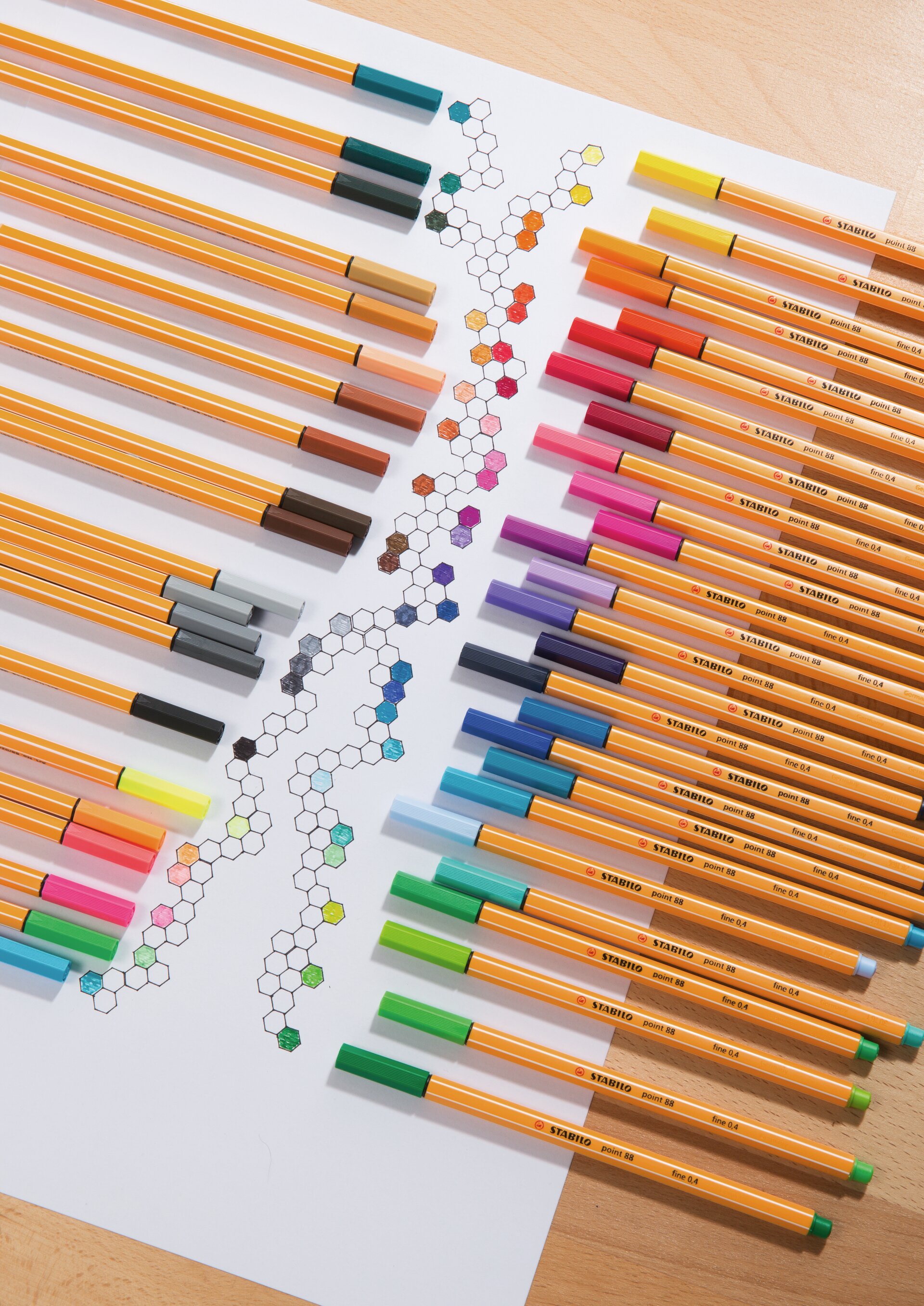 Fineliner & Filzschreiber STABILO point 88, Bleistift, Malm zeichnen, Kunstbedarf, Buntstifte, Farbstifte
