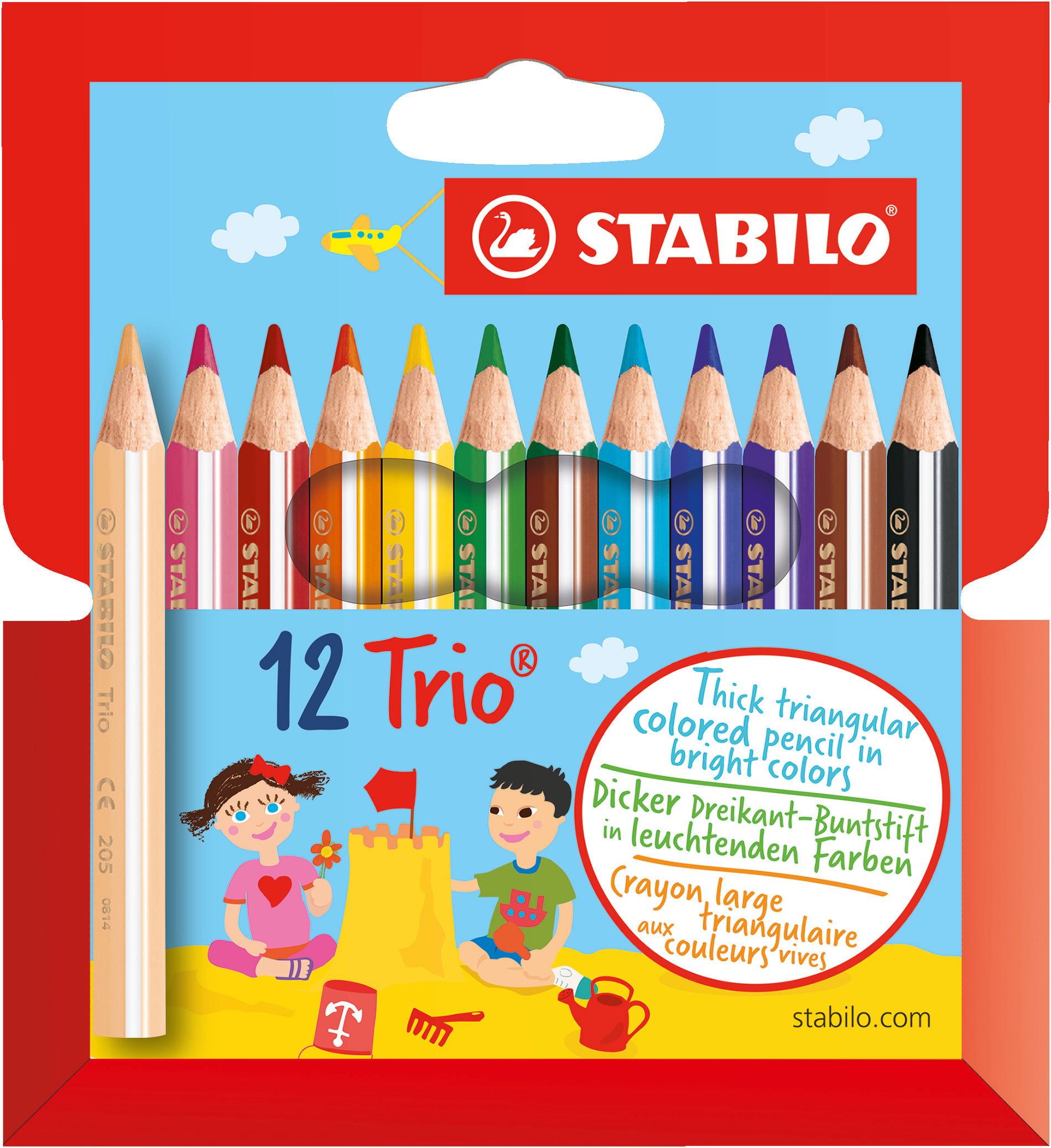 Buntstifte STABILO Trio thick short