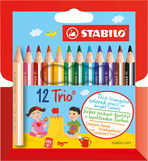 Colored Pencils STABILO Trio thick short