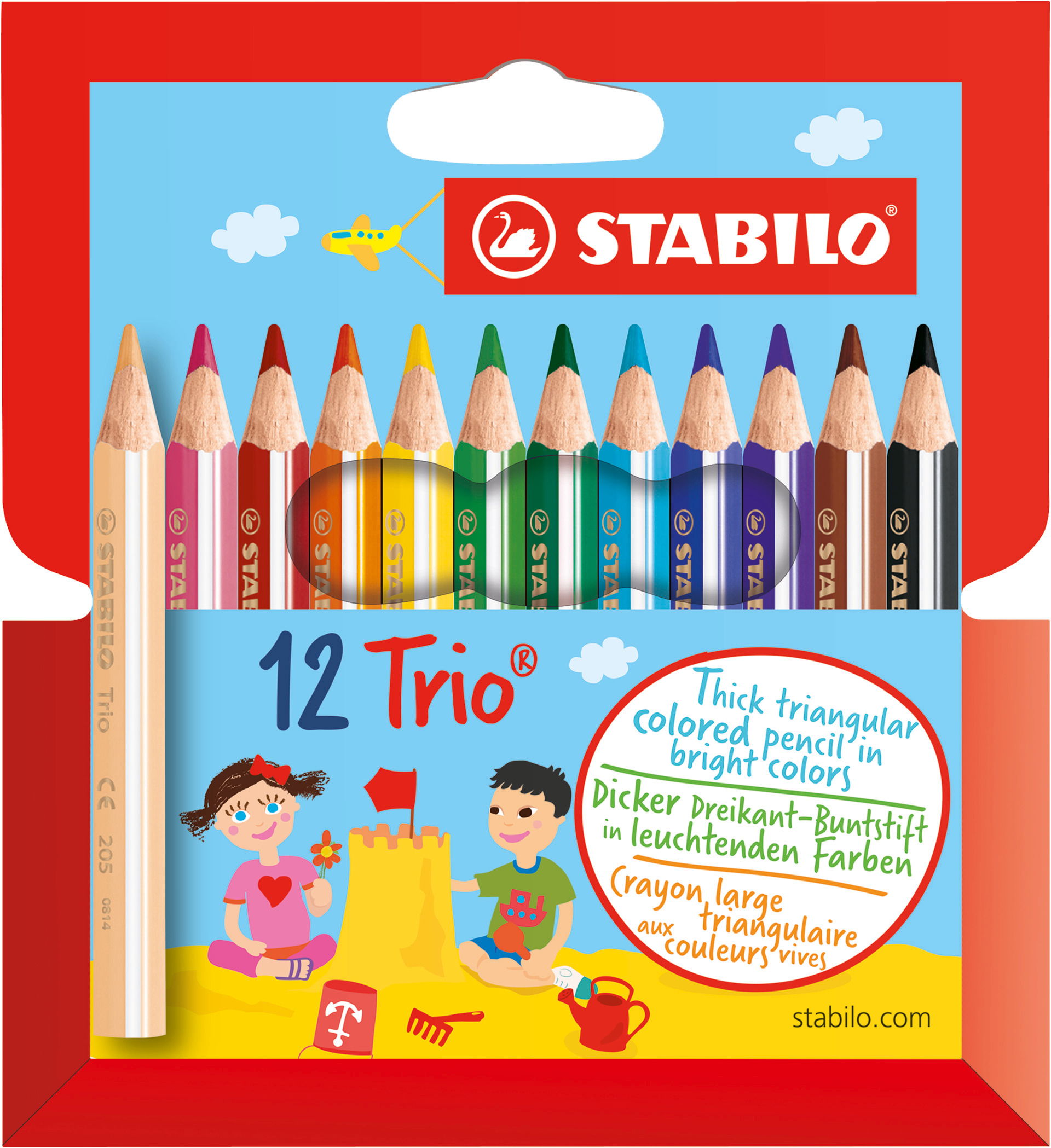 Buntstifte STABILO Trio thick short