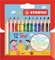 Matite colorate STABILO Trio thick short