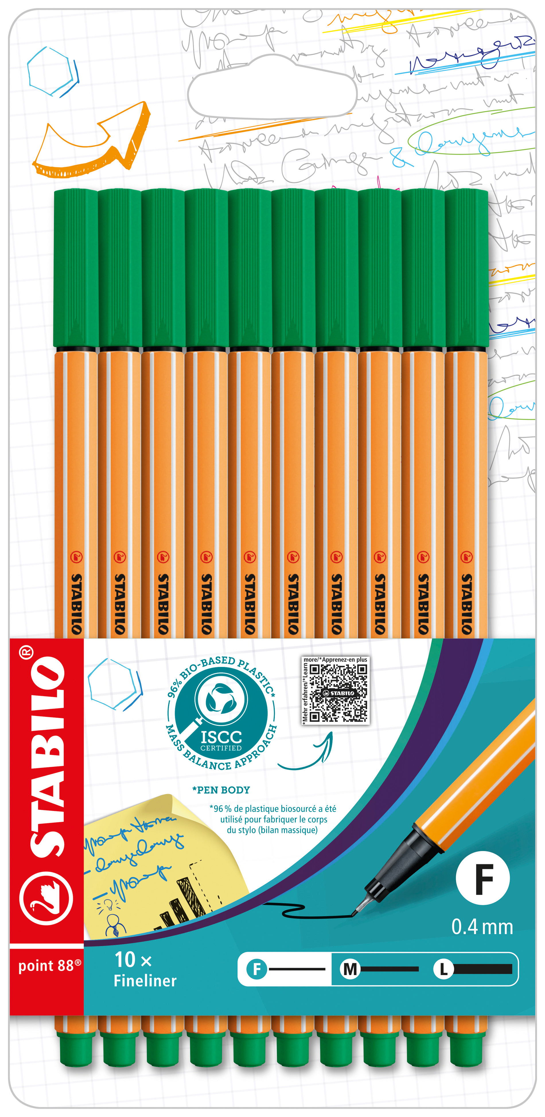 Fineliner & Filzschreiber STABILO point 88 grün