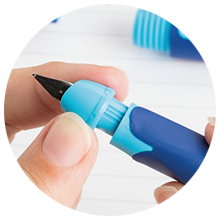 Füller STABILO EASYbirdy,  Handschraubenkunststoff, Kapitänspenne, Schreibtischwerkzeug, Druckkappe, Stiftspitze