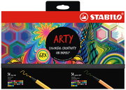 art supplies, colored pens, brush pens, colored markers, art accessories
