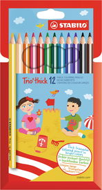 Crayons de couleurs STABILO Trio thick