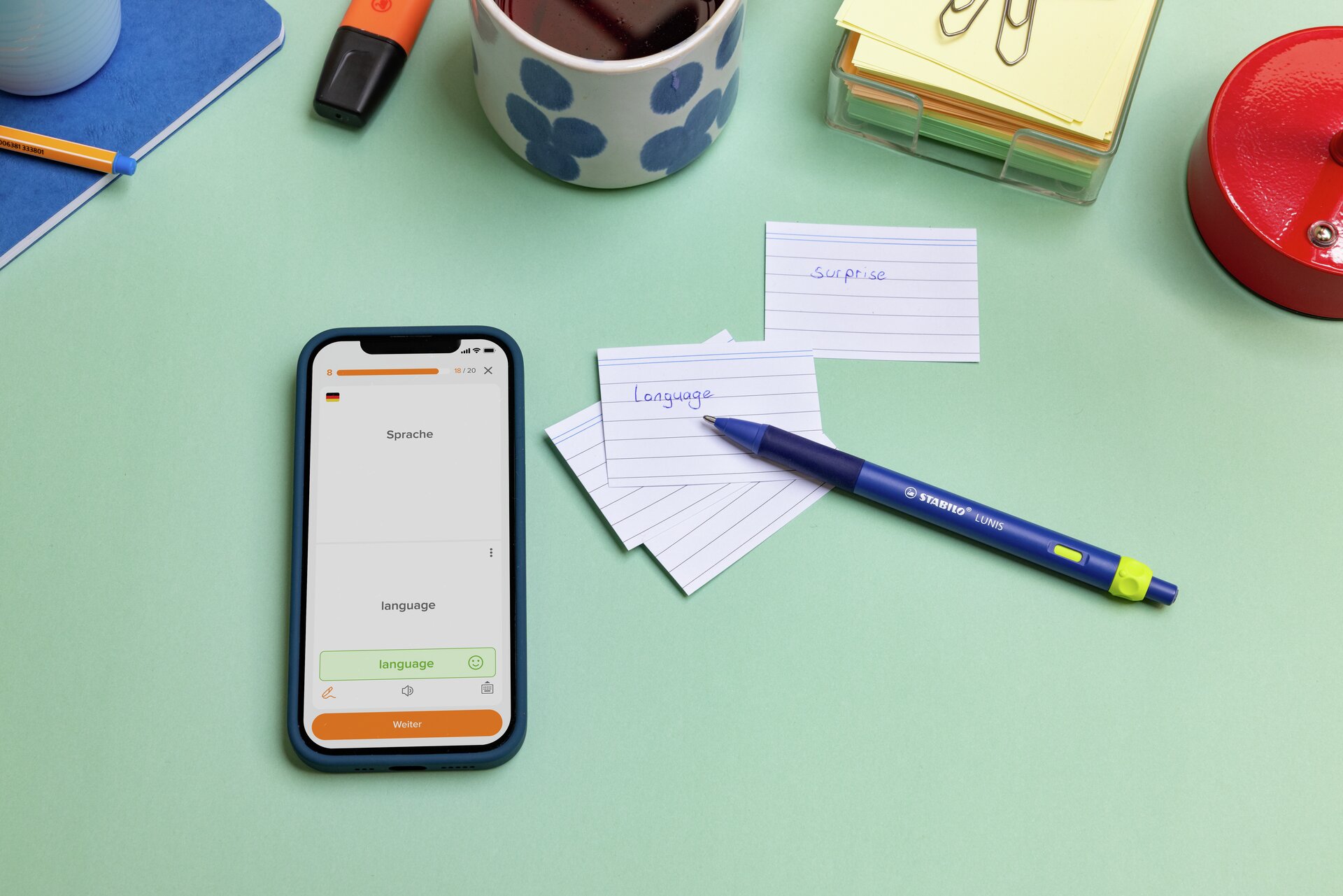 STABILO DigiPen, mobile phone, sprache app, notizen, stift, schreibtisch zubehör