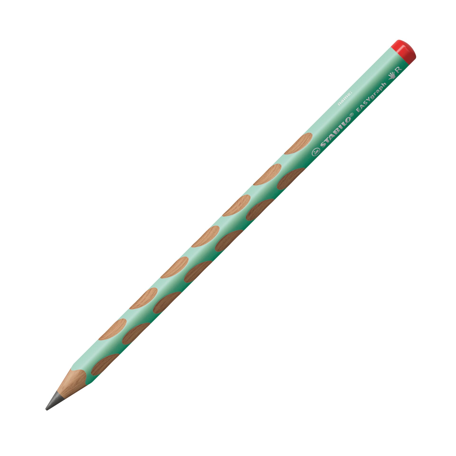 Ergonomischer Dreikant-Bleistift STABILO EASYgraph Pastel Bleistifte STABILO EASYgraph Pastel, Bleistift, Graphit, Holzspitze, Mintgrün, Kernfarbe Braun