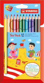 Crayons de couleurs STABILO Trio thick