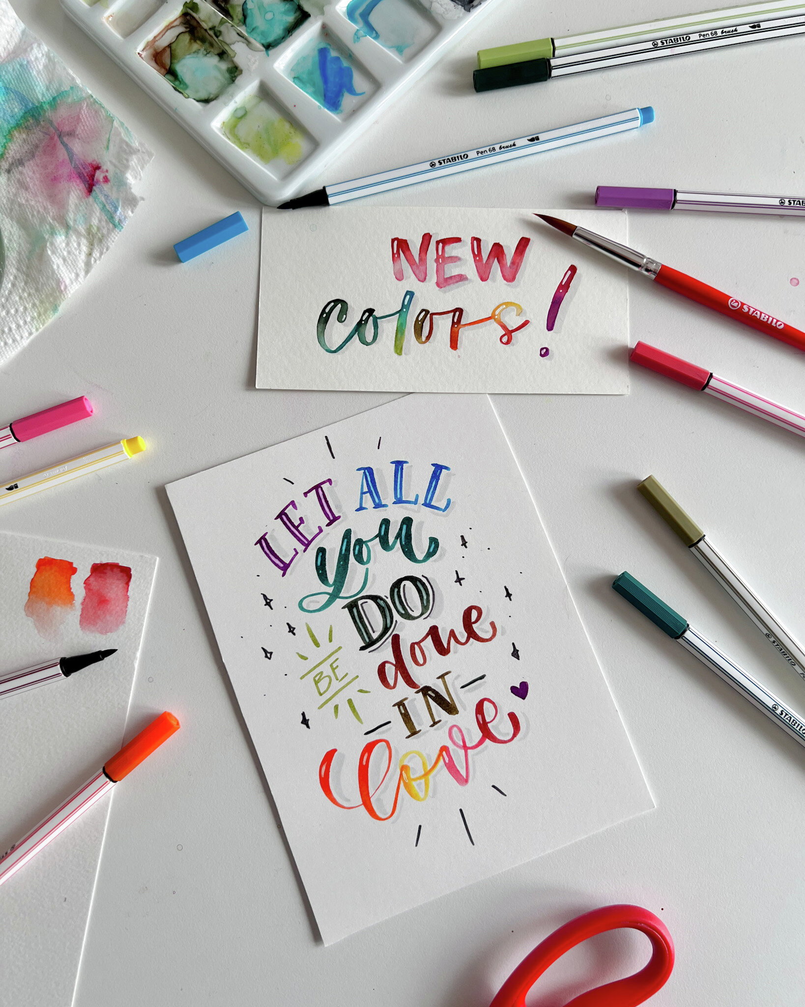 Fiber-Tip Pen STABILO Pen 68 brush