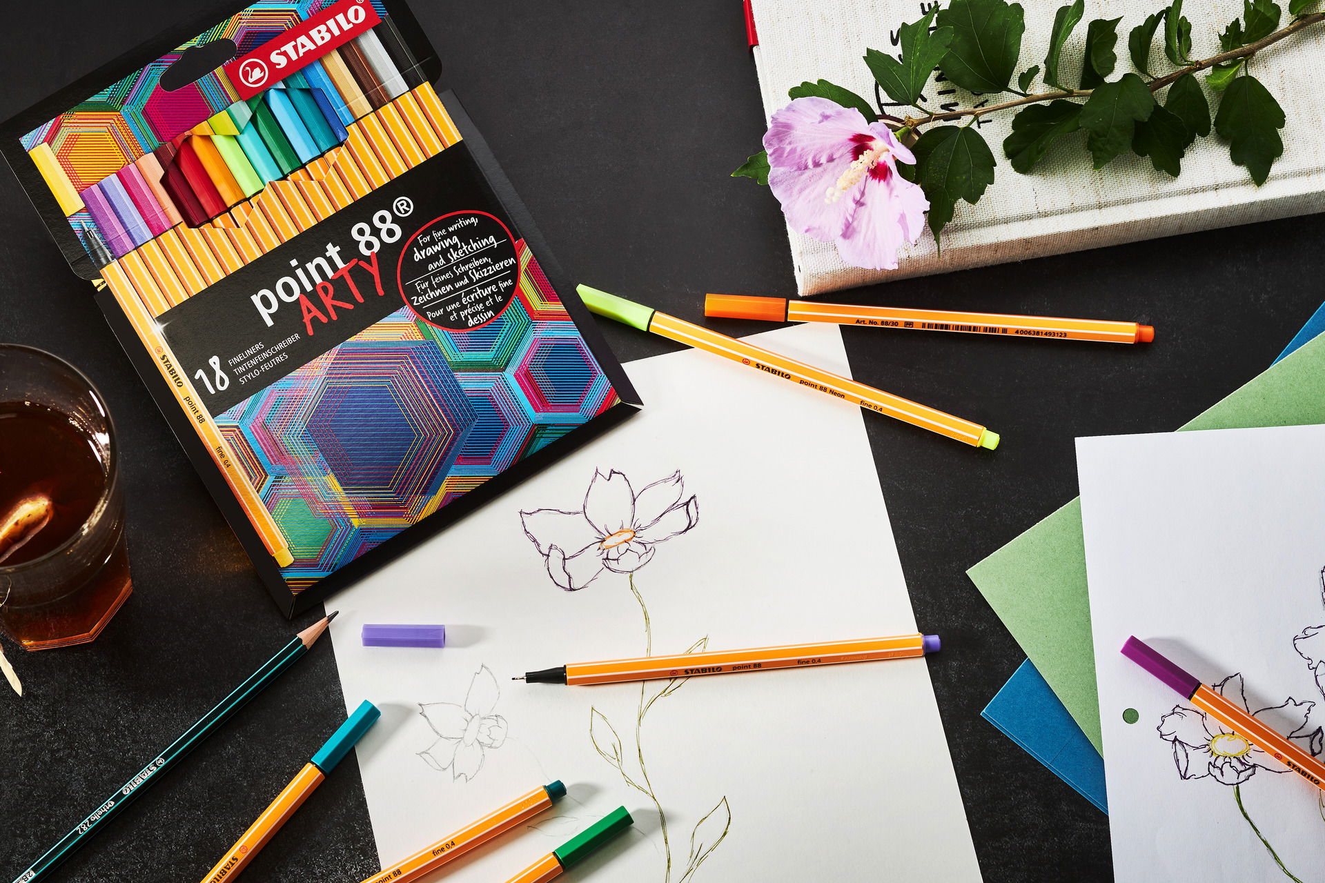 Stylos-feutres STABILO point 88 ARTY