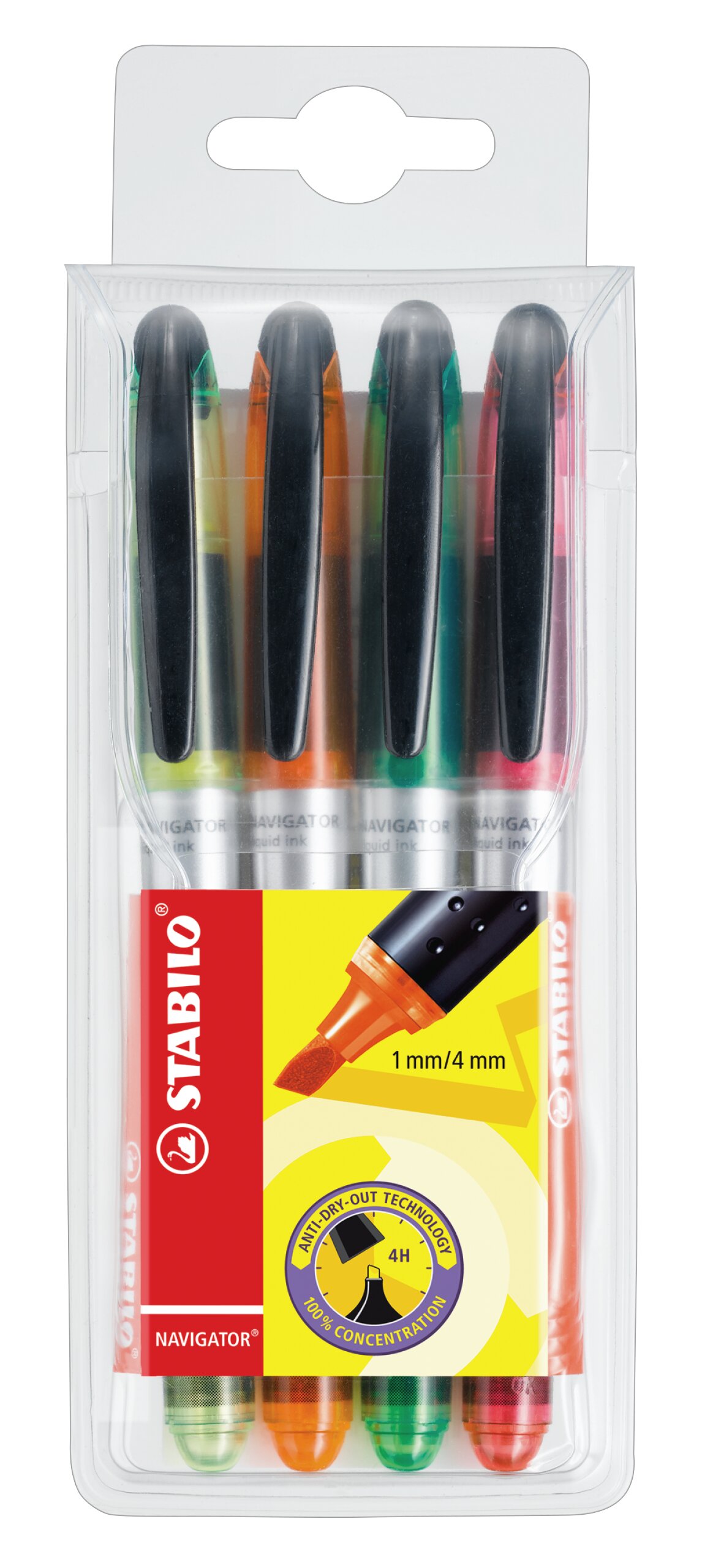 Surligneur format stylo à encre liquide STABILO NAVIGATOR Text Marqueurs STABILO NAVIGATOR