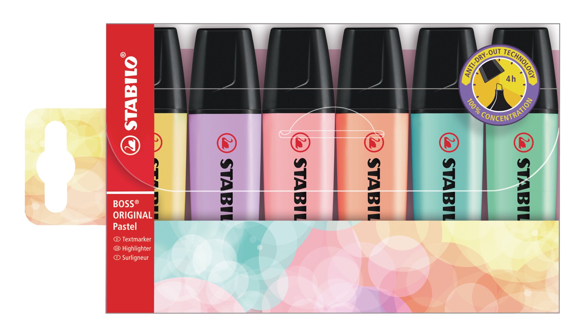 Surligneur STABILO BOSS ORIGINAL Pastel Text Marqueurs STABILO BOSS ORIGINAL Pastel