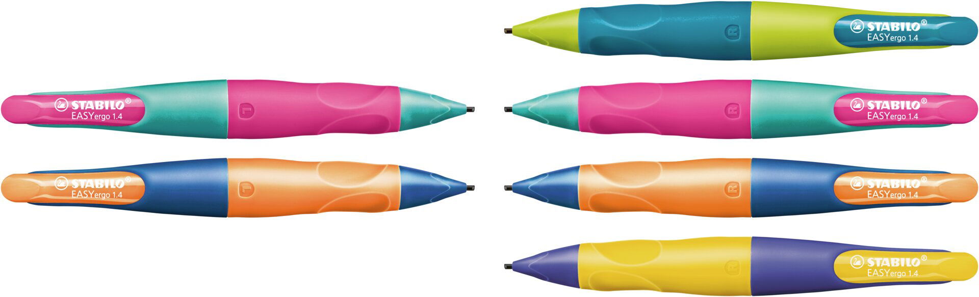 Ergonomicky tvarovaná mechanická grafitová tužka STABILO EASYergo 1.4 Ergonomicky tvarovaná mechanická grafitová tužka STABILO EASYergo 1.4