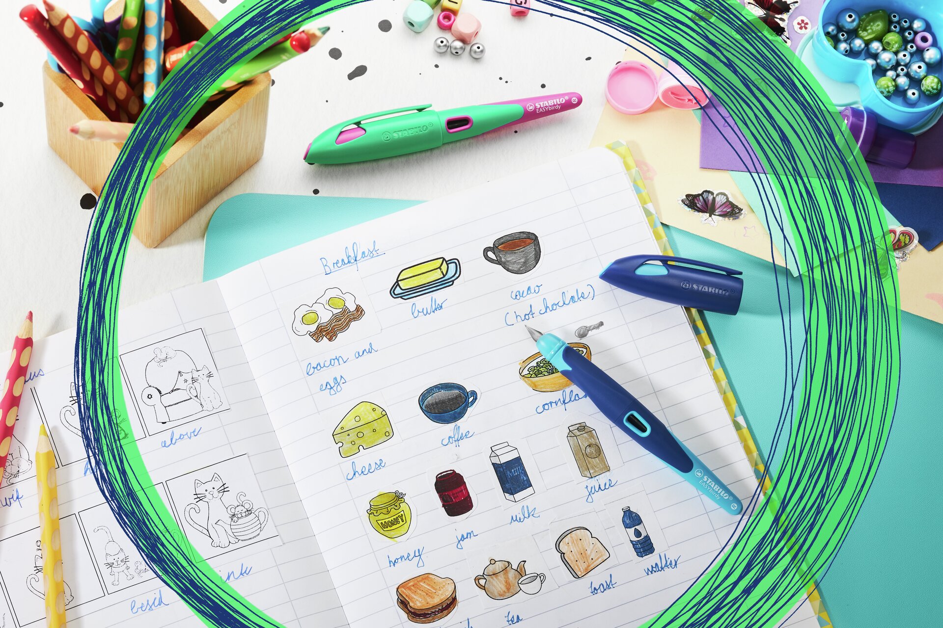 Füller STABILO EASYbirdy, Schreibwaren, Schulbedarf, Notizbuch, Künstlerbedarf, Stift