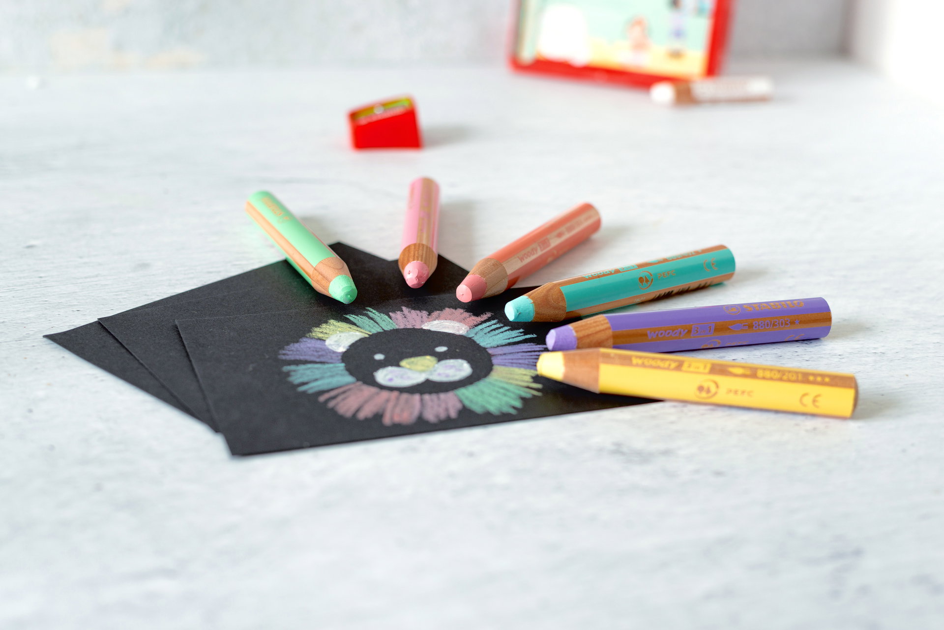 Crayons de couleurs STABILO woody 3 in 1
