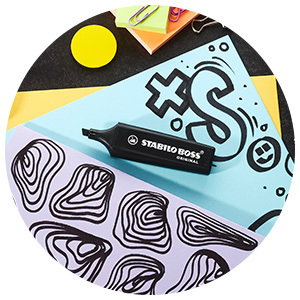 Text Marqueurs STABILO BOSS ORIGINAL ARTY noir