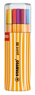 Jemná linka/Fiber- Tip Pen STABILO point 88