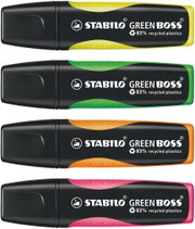Schreiberstift, Marker, Textmarker, Gummi-Griff, Mehrfarbig
