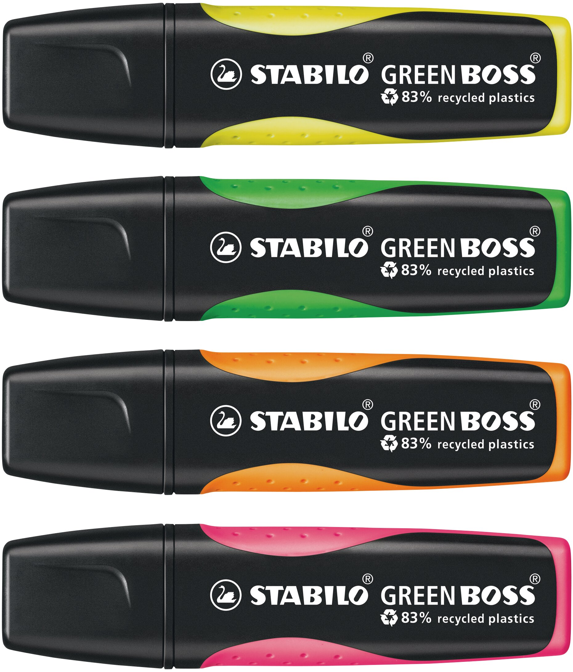 Surligneur en plastique recyclé à 83 % STABILO GREEN BOSS Surligneur en plastique recyclé à 83 % STABILO GREEN BOSS