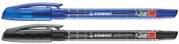 tactile_highlighter, marker_pen, transparent_cap, dot_pattern, blue_and_black