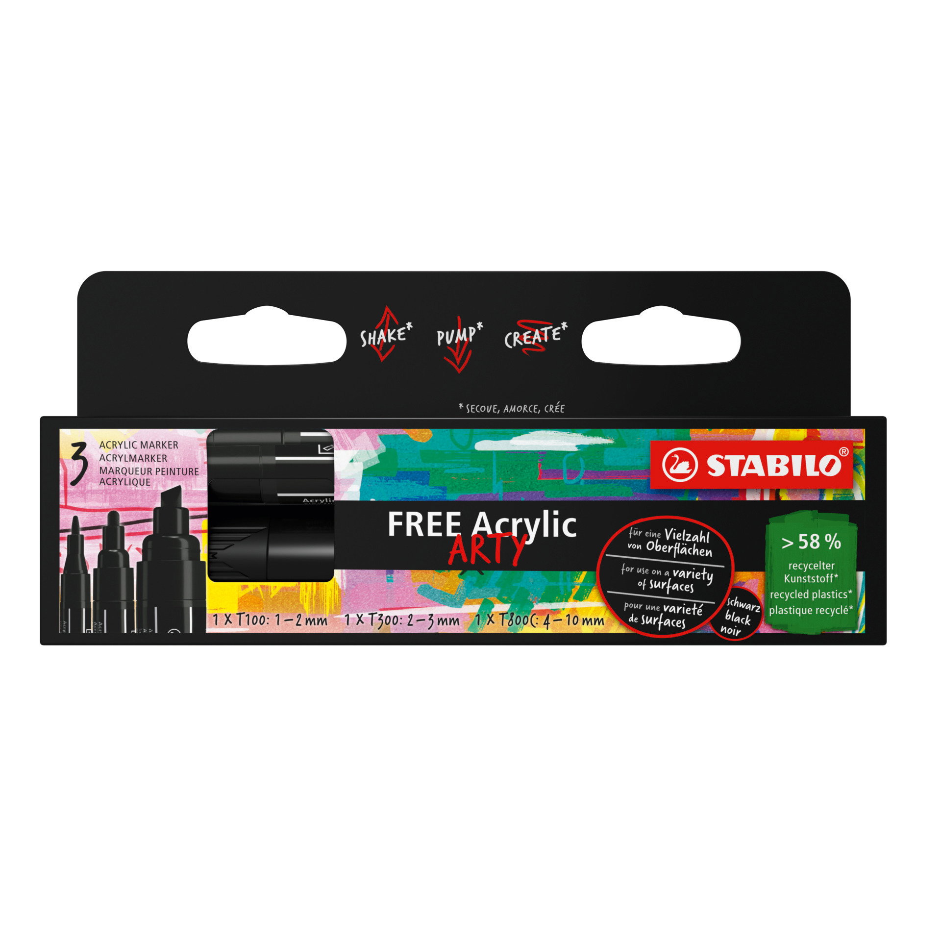 Marqueur peinture STABILO FREE Acrylic Toutes surfaces STABILO FREE Acrylic