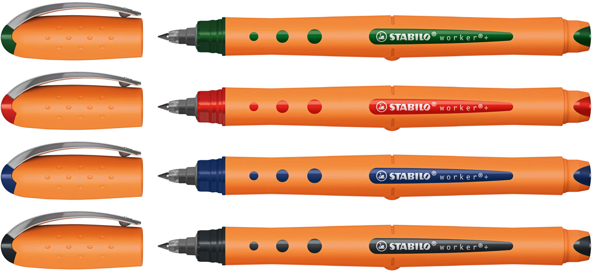 Roller encre liquide STABILO worker+ 0,5 mm Roller encre liquide STABILO worker+ 0,5 mm