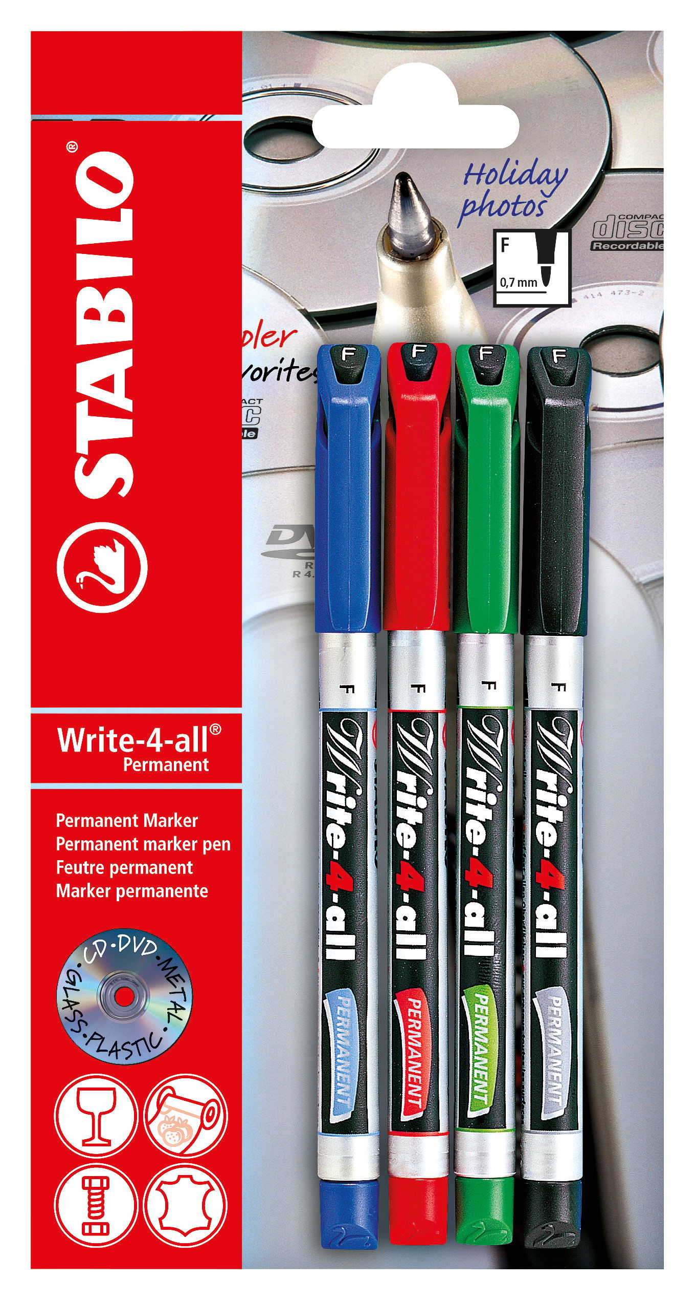 Marcatore STABILO Write-4-all Marcatore indelebile STABILO Write-4-all