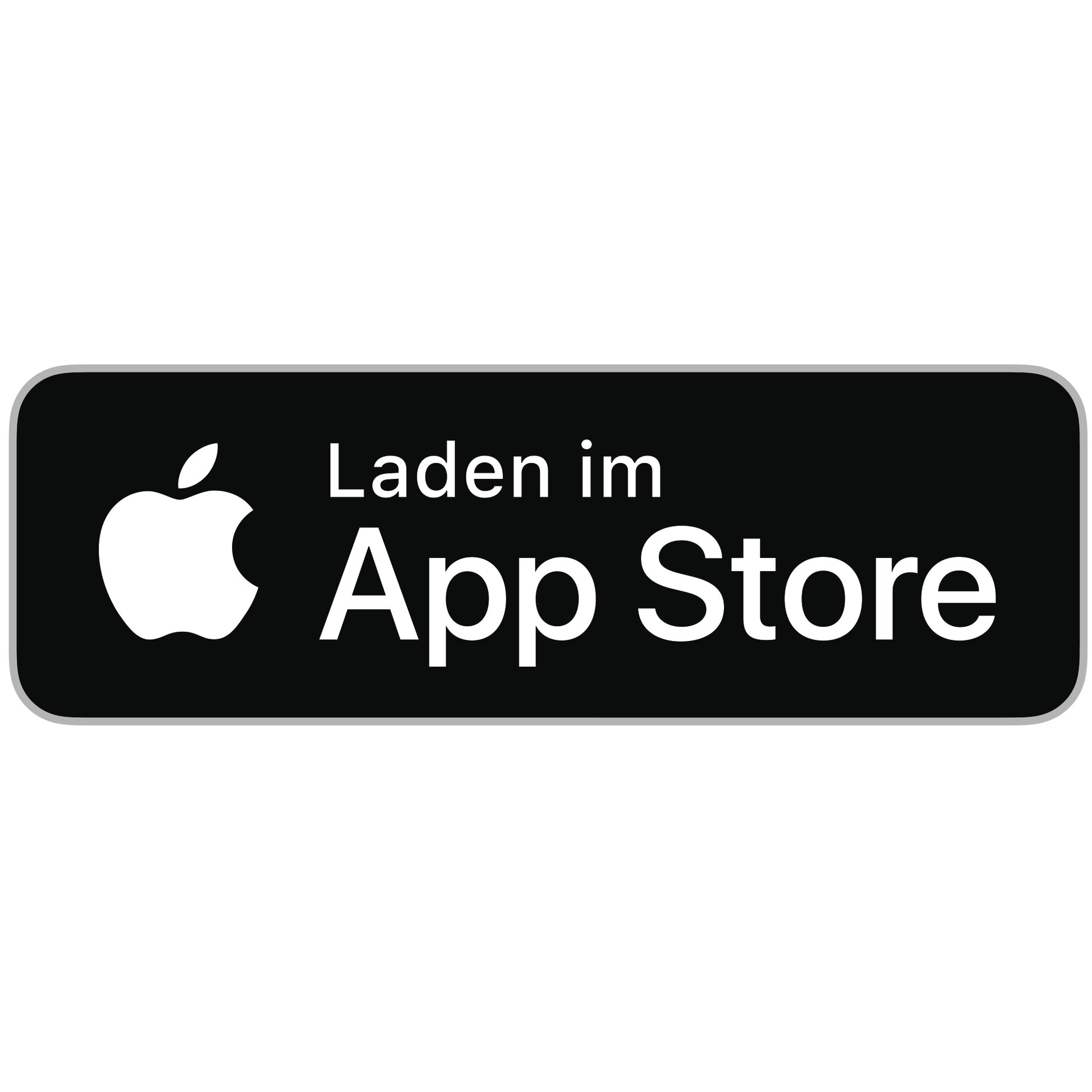 app store abzeichen, apple logo, schwarzes abzeichen, weißer text, digitaler laden