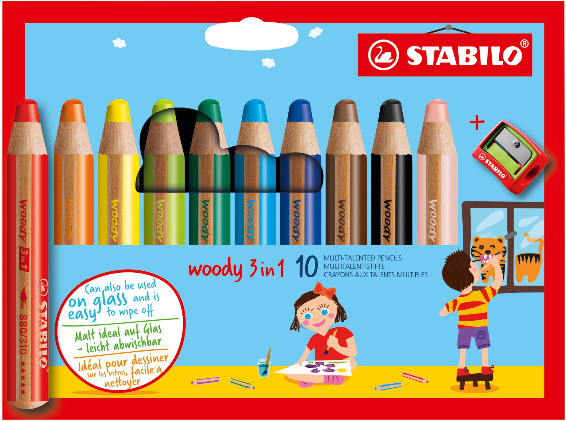 Kleurpotloden STABILO woody 3 in 1