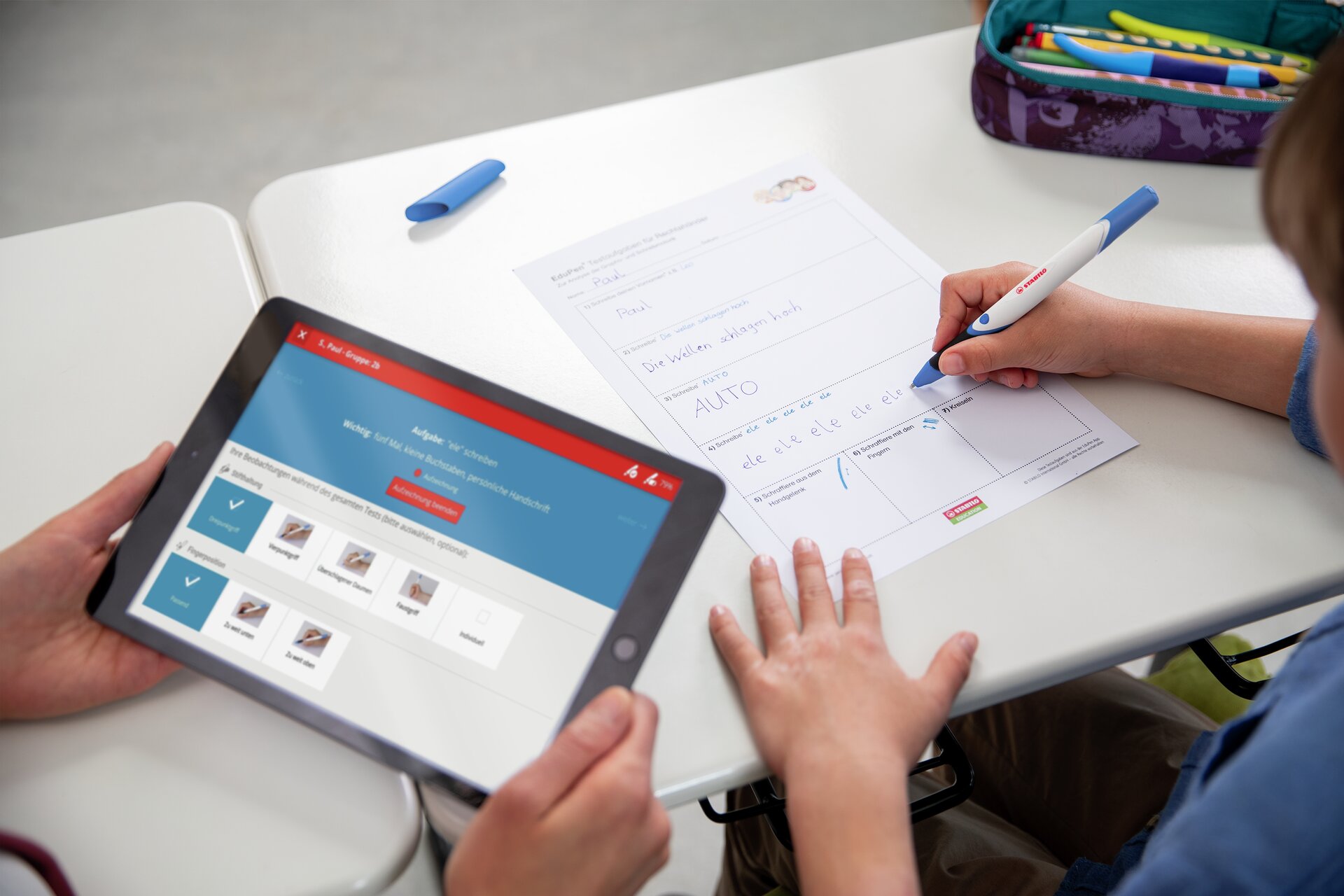 STABILO DigiPen STABILO EduPen, tablet, digitales Gerät, Bildung, Schule, Schreiben