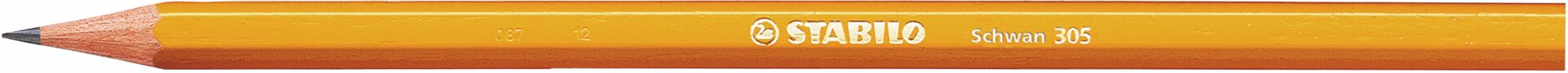 Graphite pencil STABILO Schwan Bleistift, HB, Orange, Holz, Schwarzspitze