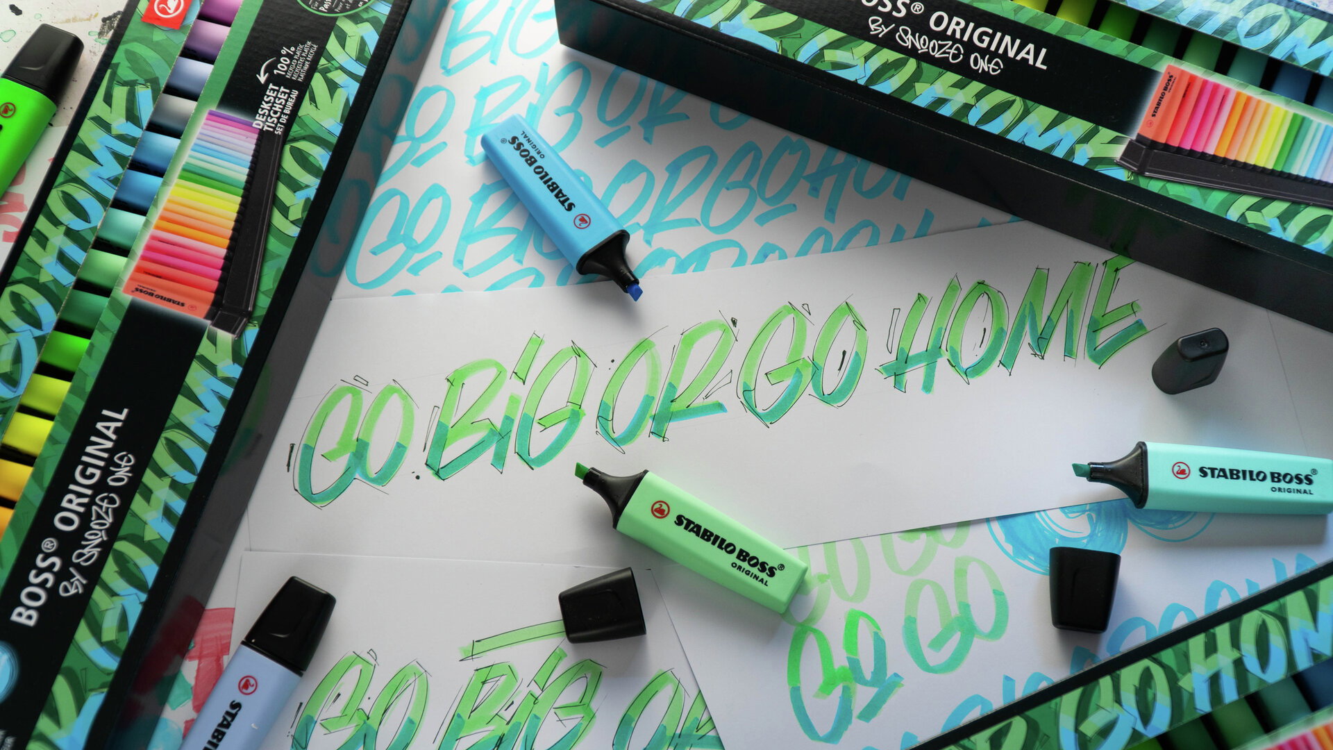 STABILO BOSS ORIGINAL Markeerstift – Arty Set – 5 Pastelkleuren – Beitelpunt 2+5 Mm – Anti-Droog – Navulbaar – Designklassieker Sinds 1971