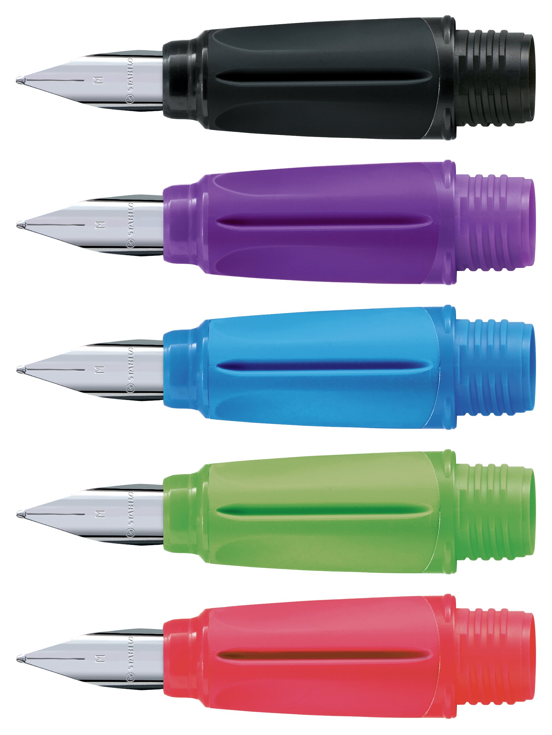 Fountain pen, Nib, Colored grips, Plastic grip, 6 colors