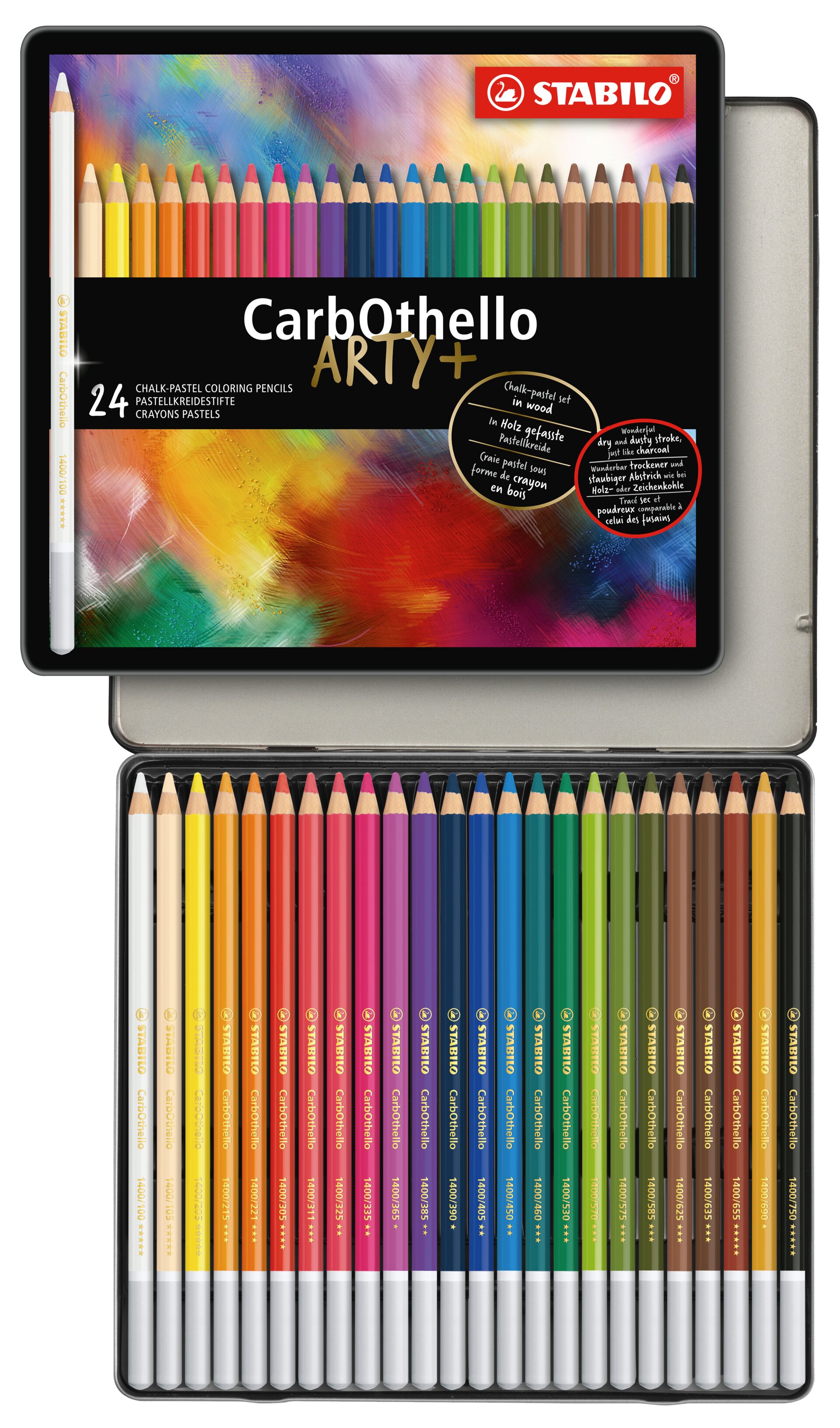 Crayon-craie pastel STABILO CarbOthello Crayons de couleurs STABILO CarbOthello ARTY+