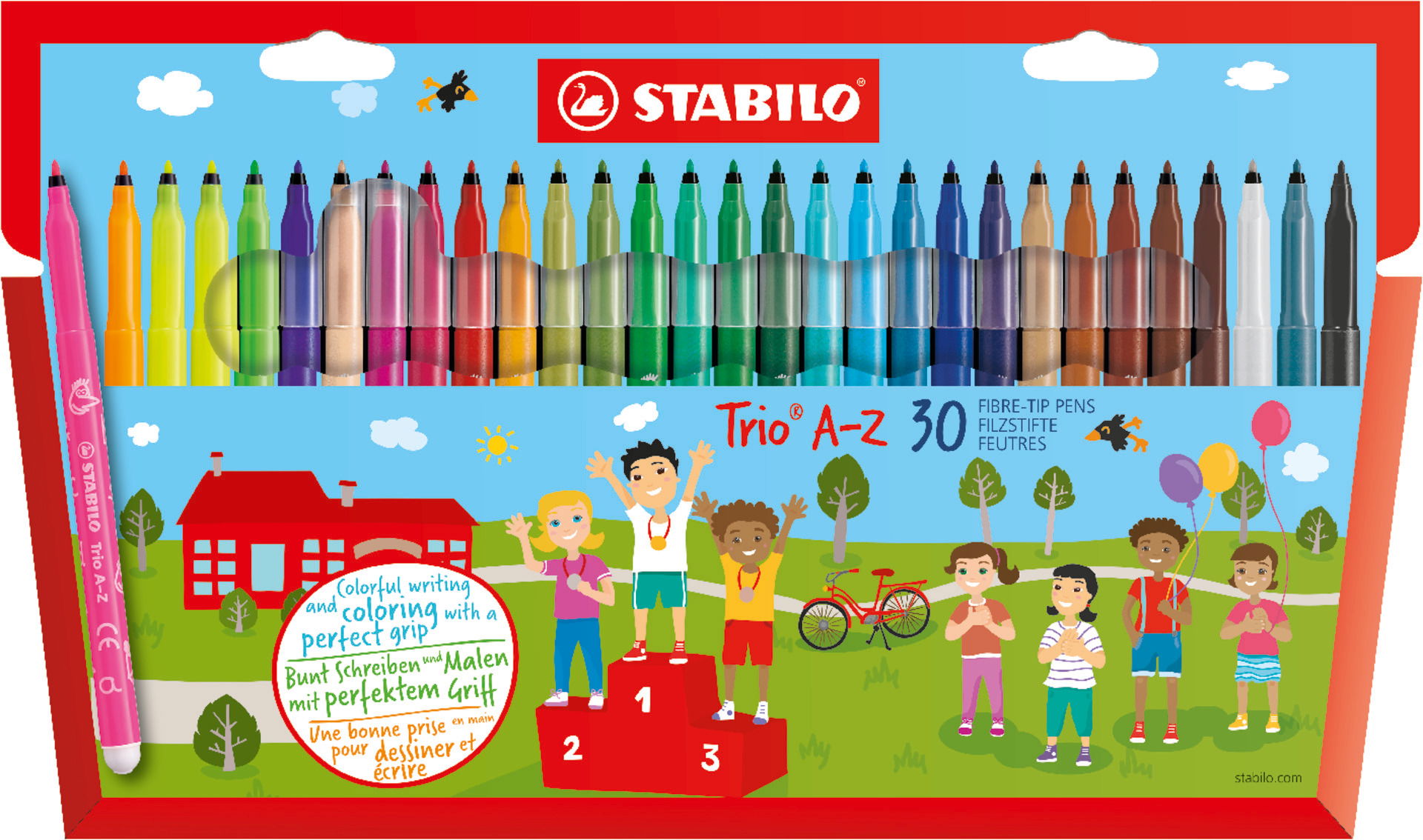 Fiber-Tip Pen STABILO Trio A-Z