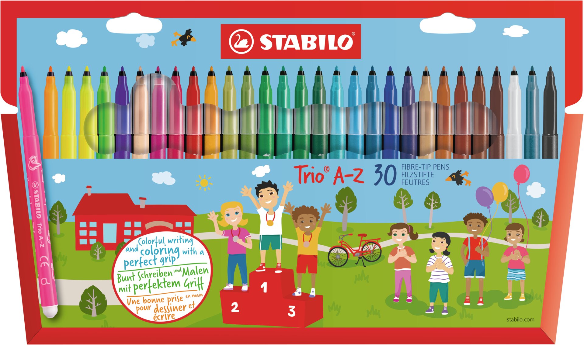 Fiber-Tip Pen STABILO Trio A-Z