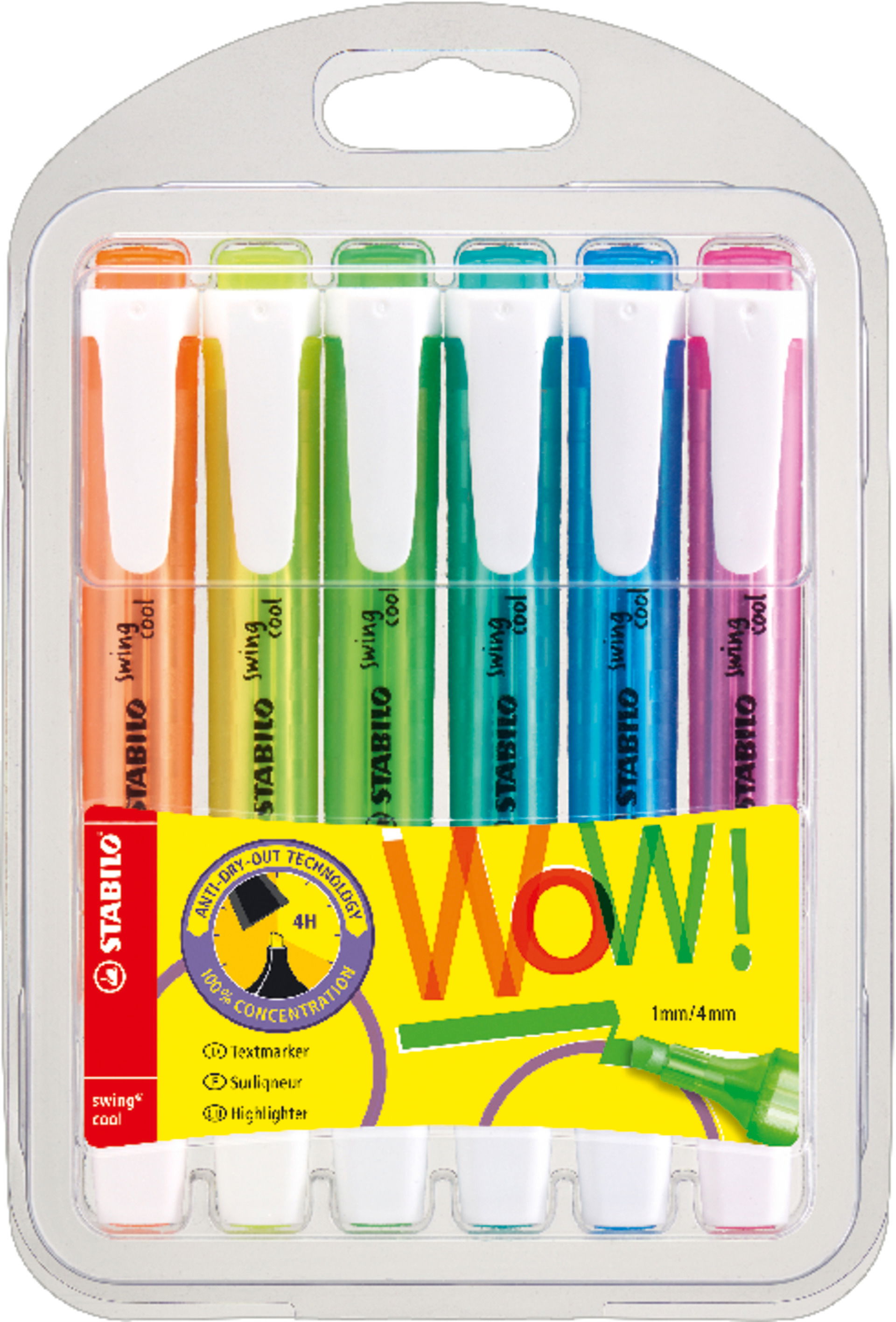 Subrayador fluorescente STABILO swing cool