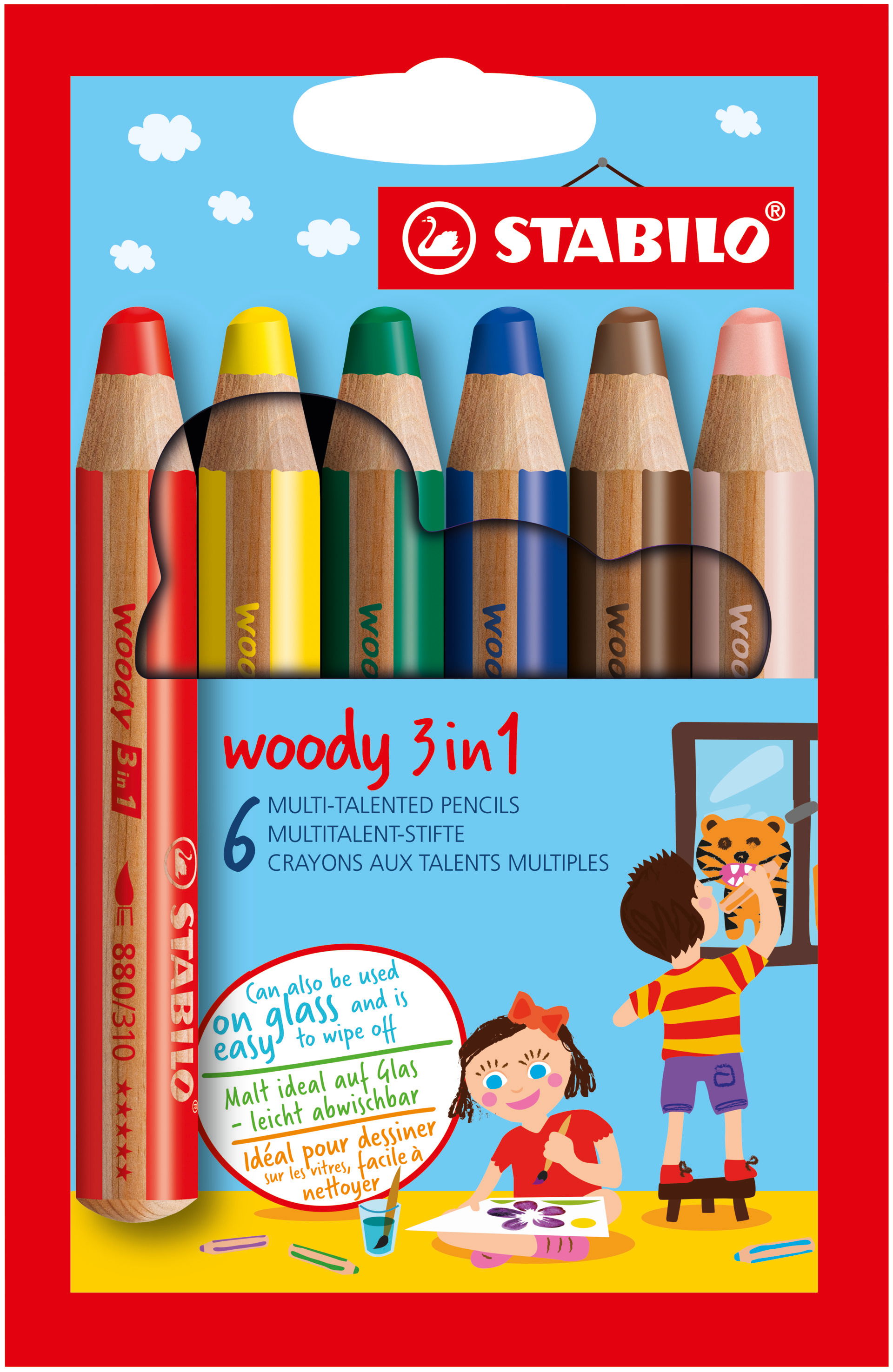 Lápices de colores STABILO woody 3 in 1
