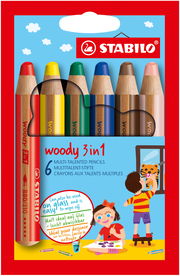 Lápices de colores STABILO woody 3 in 1
