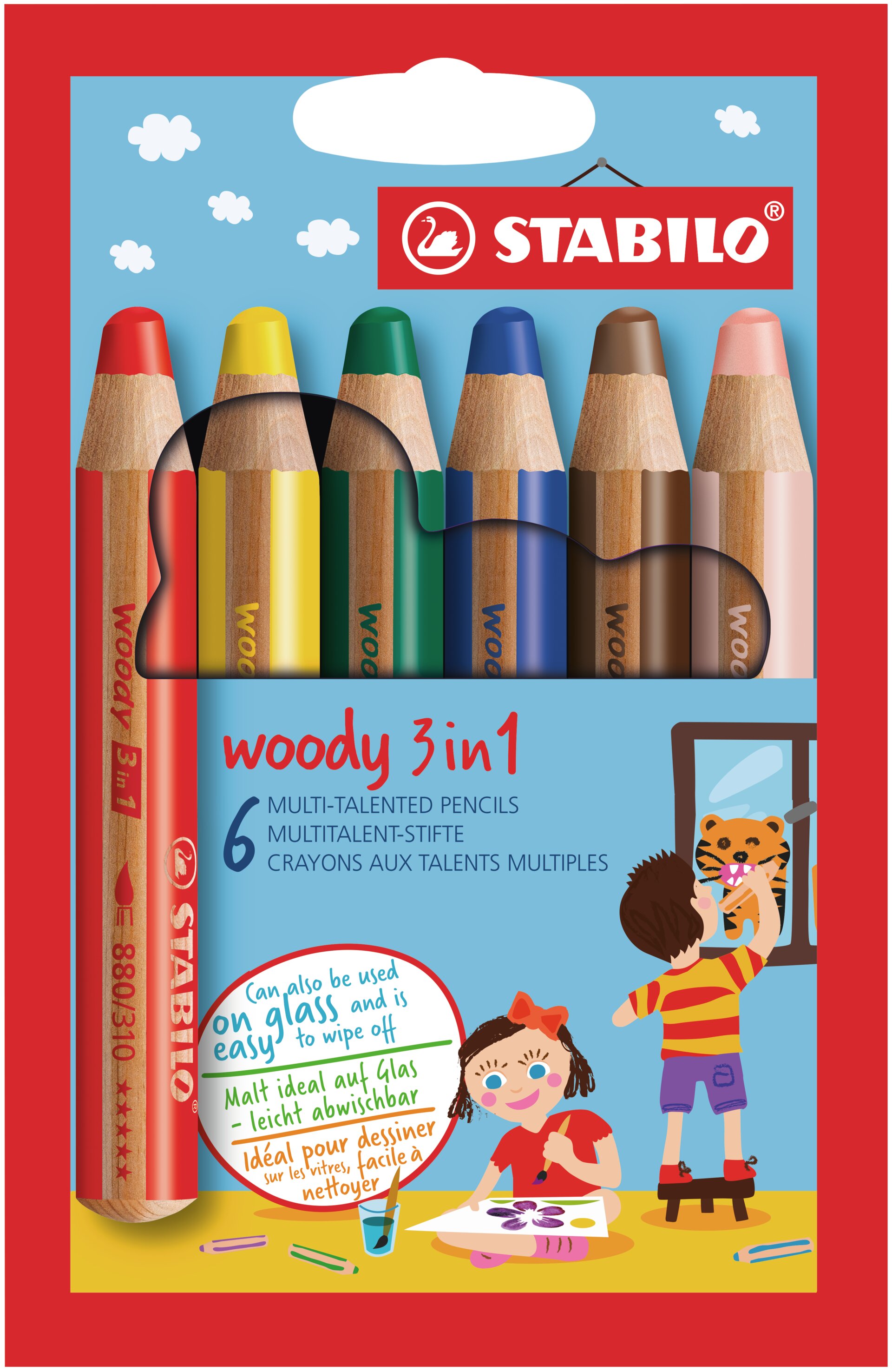 Crayon multi-talents STABILO woody 3 in 1 Crayons de couleurs STABILO woody 3 in 1