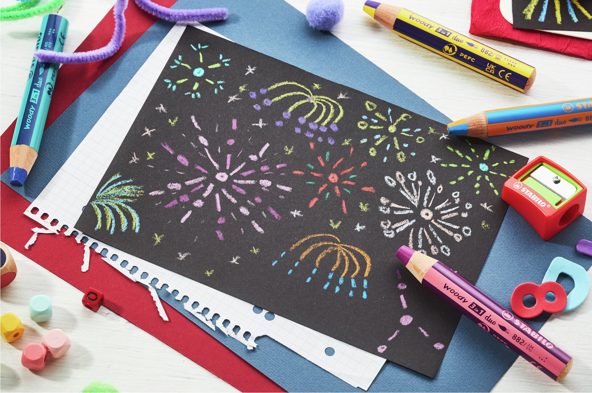 Buntstifte STABILO woody 3 in 1 duo