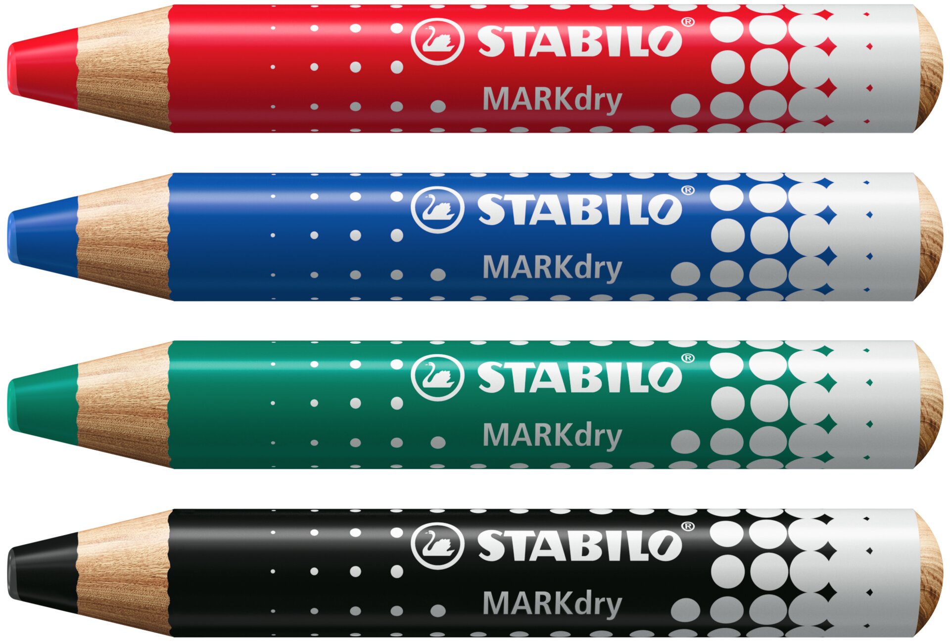 STABILO MARKdry buntstift, Kreidebleistift, Marke: STABILO, MARKdry, Holzmine