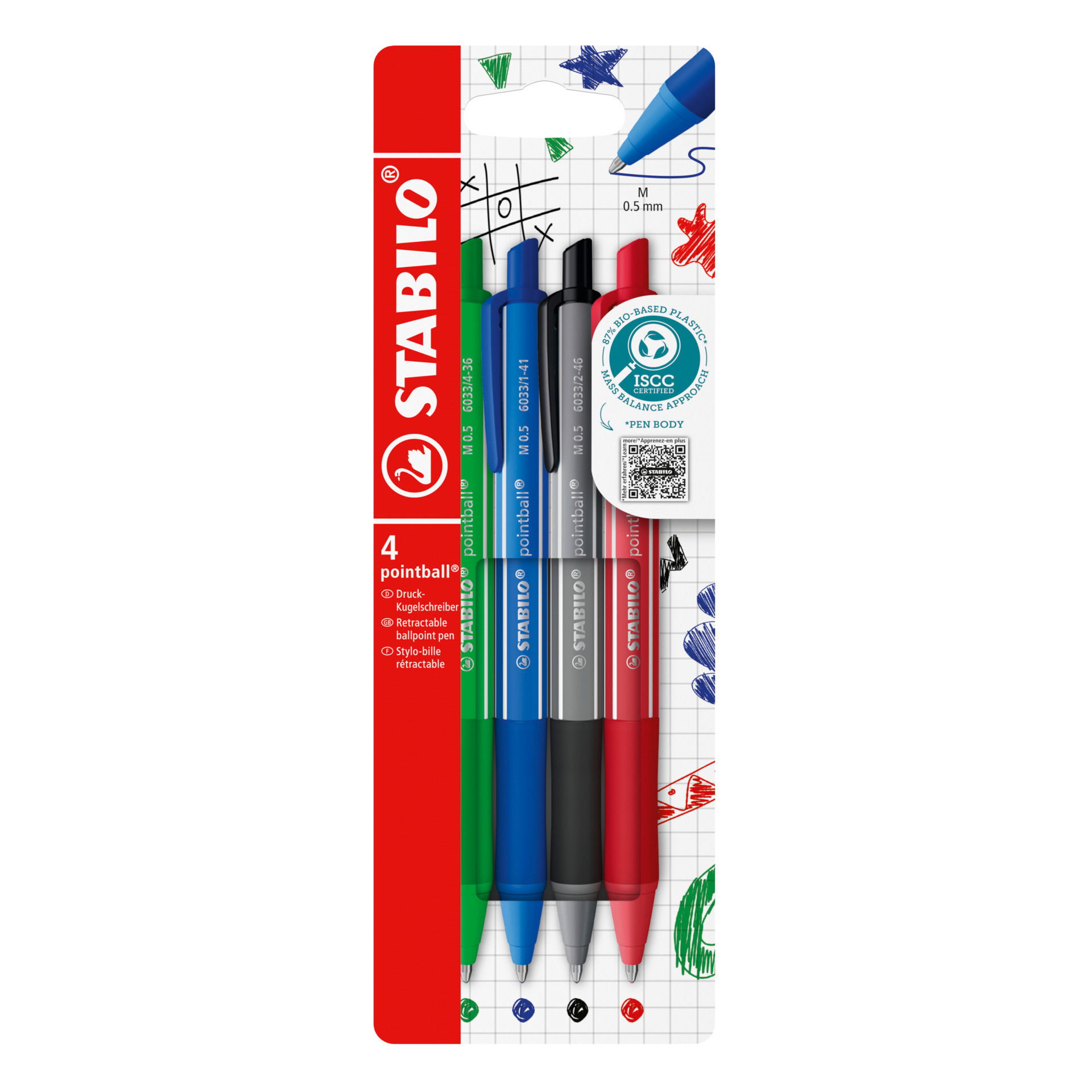 Ballpoint pen STABILO pointball colorful Ballpoint Pen STABILO pointball colorful