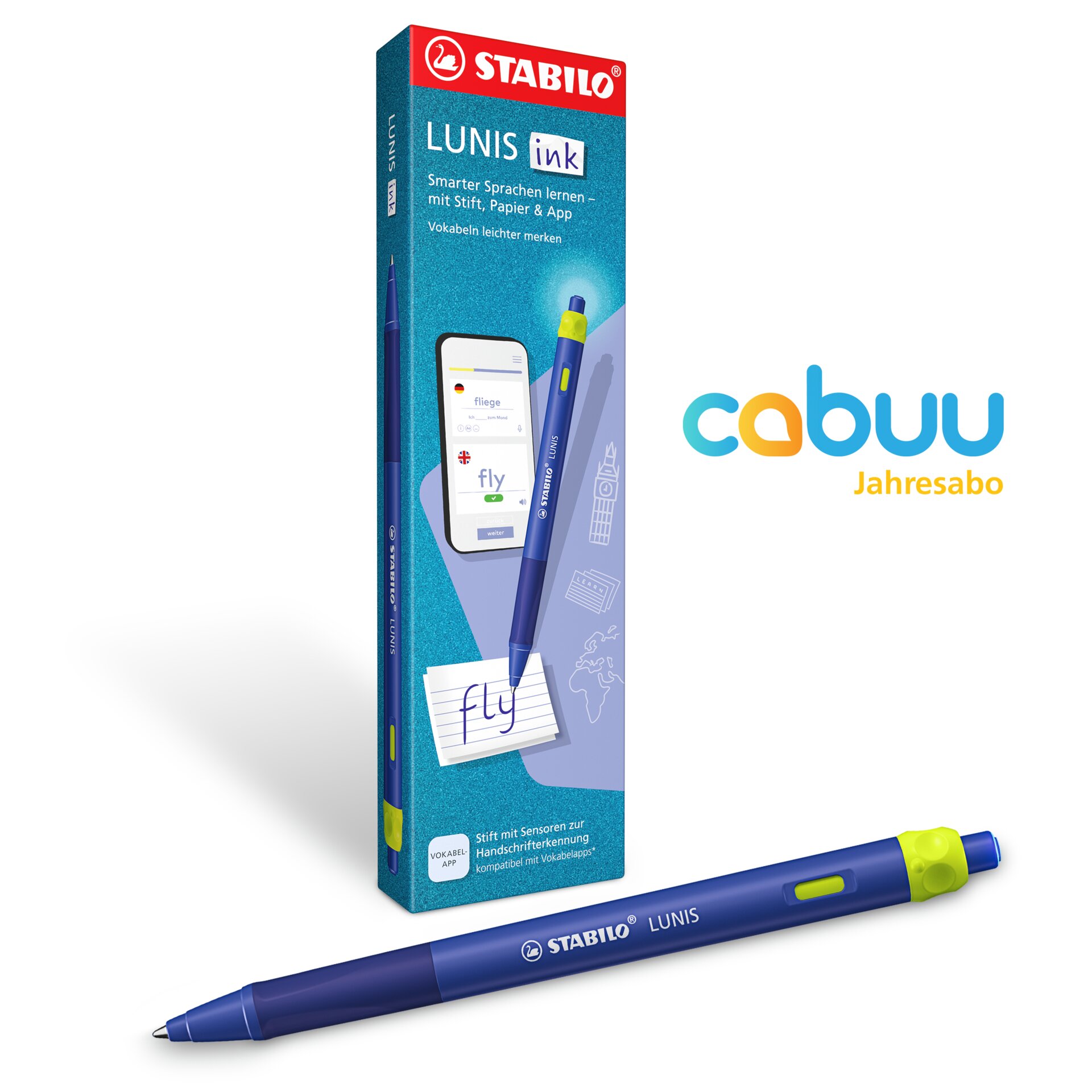 Smarter Kugelschreiber STABILO LUNIS ink X cabuu Premium STABILO DigiPen