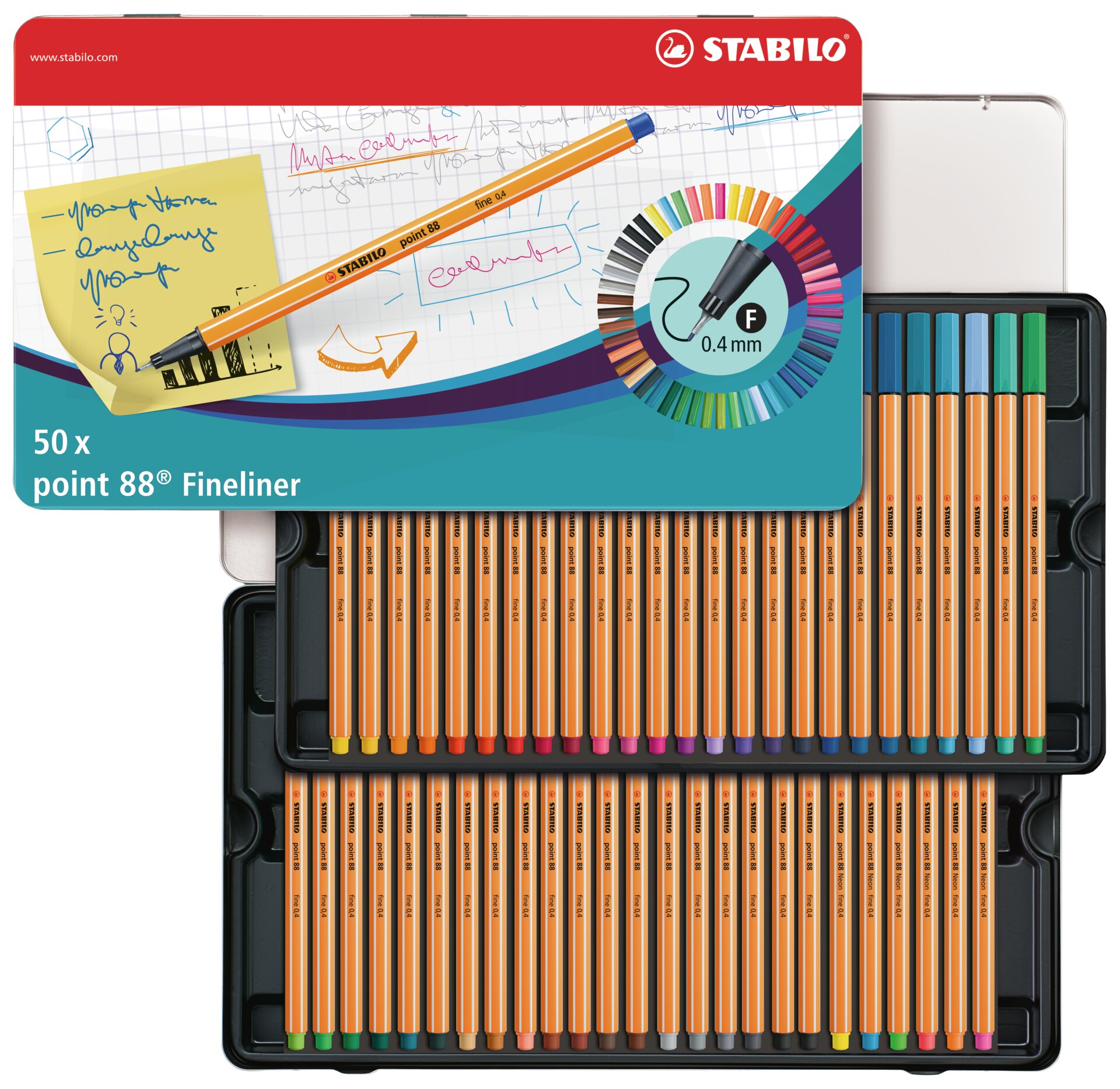 Stylo-feutre pointe fine STABILO point 88 Stylos-feutres STABILO point 88