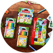 Colored Pencils STABILO Trio thick short Animal Vibes