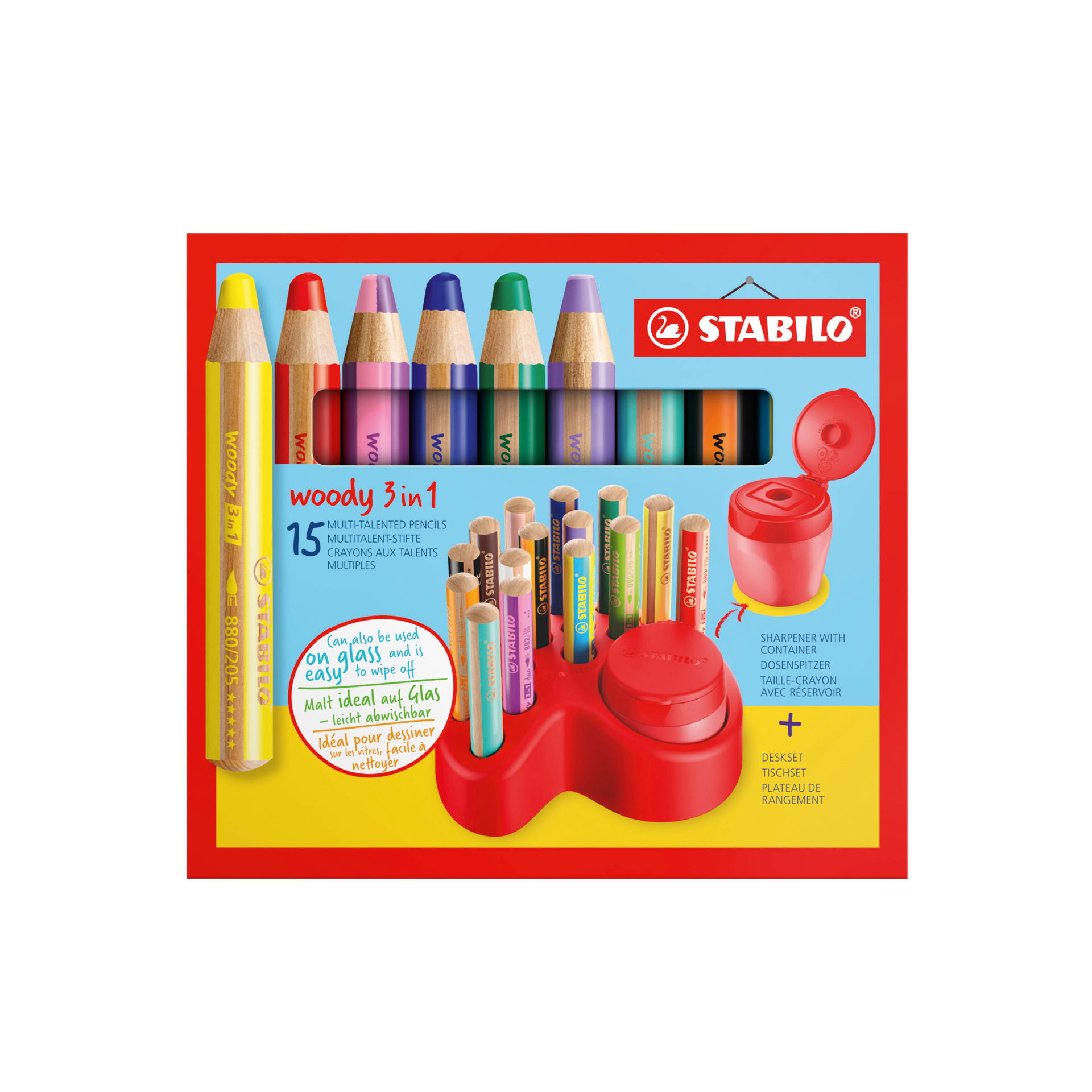 Crayons de couleurs STABILO woody 3 in 1