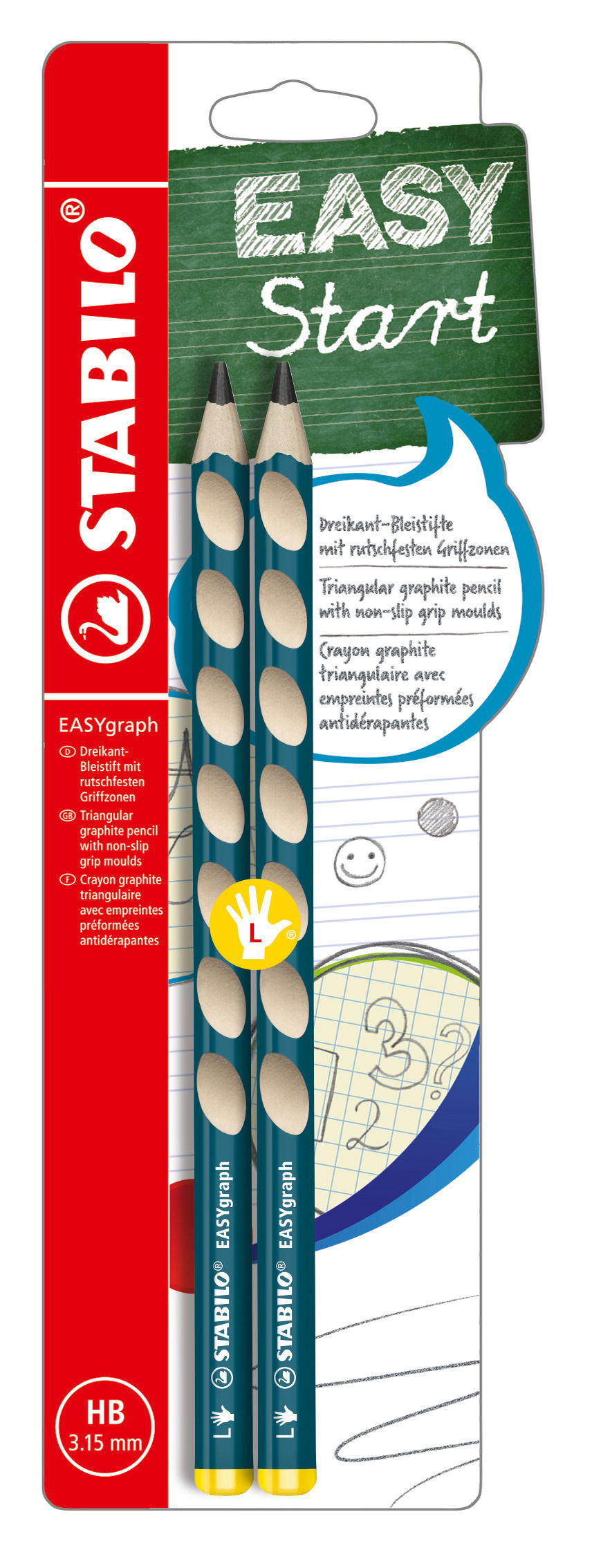 Ergonomicky tvarovaná grafitová tužka STABILO EASYgraph Tužky STABILO EASYgraph